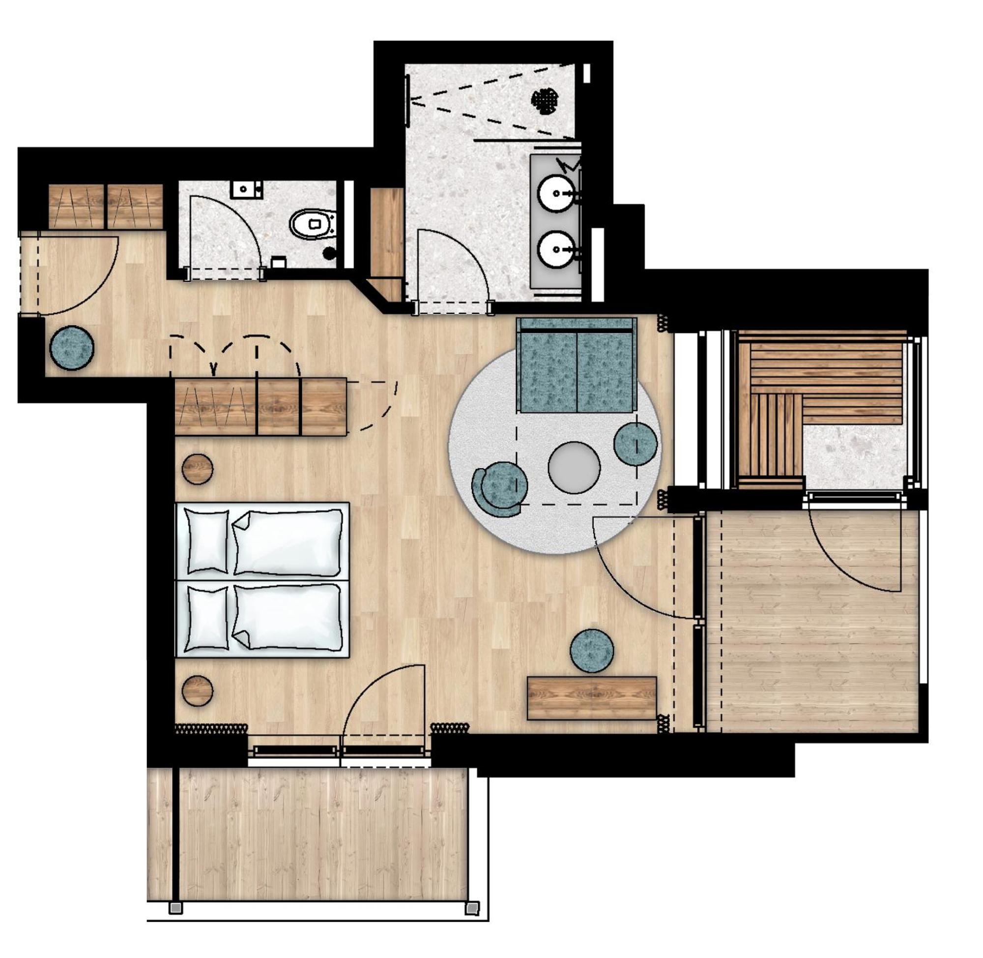 Suite mit Terrasse